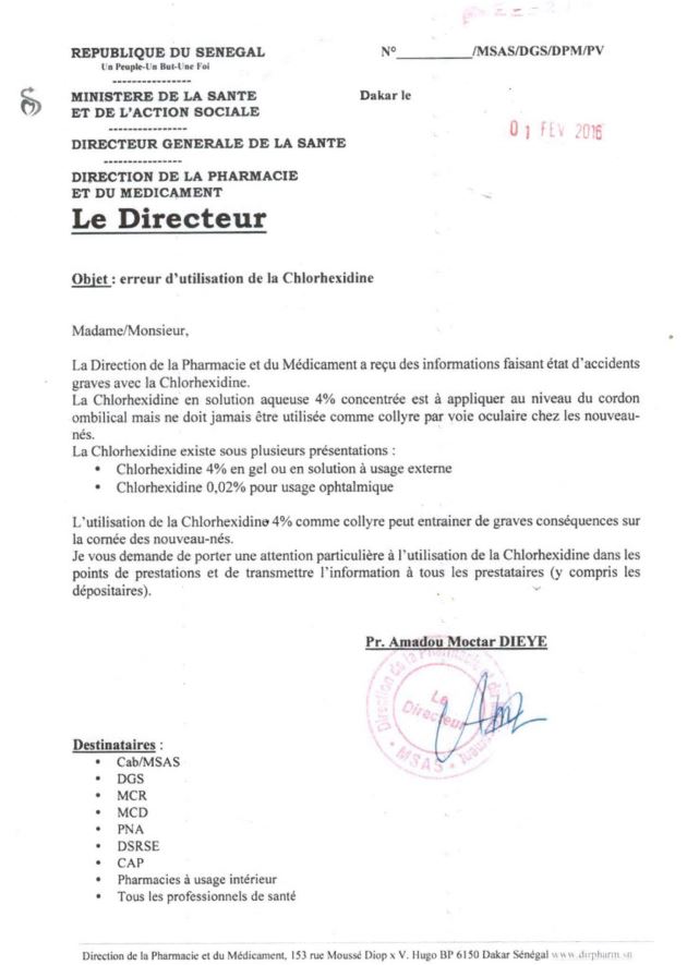 ministere attention